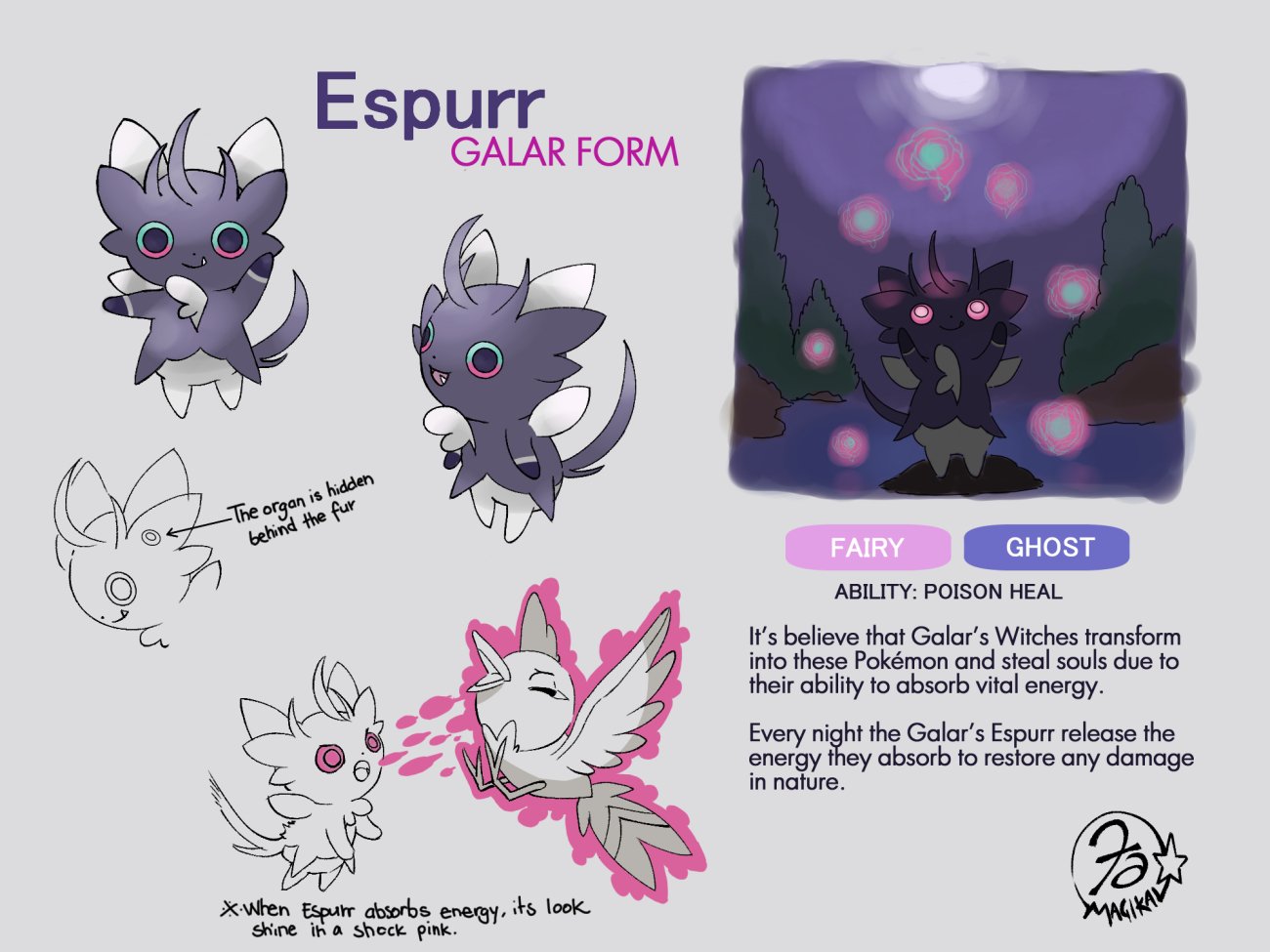 beløb Forbedring Produktionscenter Fa- 2022, Please don't be a sh_t on Twitter: "This Espurr it's my entry to  the #GalarFormContest by @PokeMigawari This tiny new friend was inspired by  the scotish folklore creature: Cait Sith :).