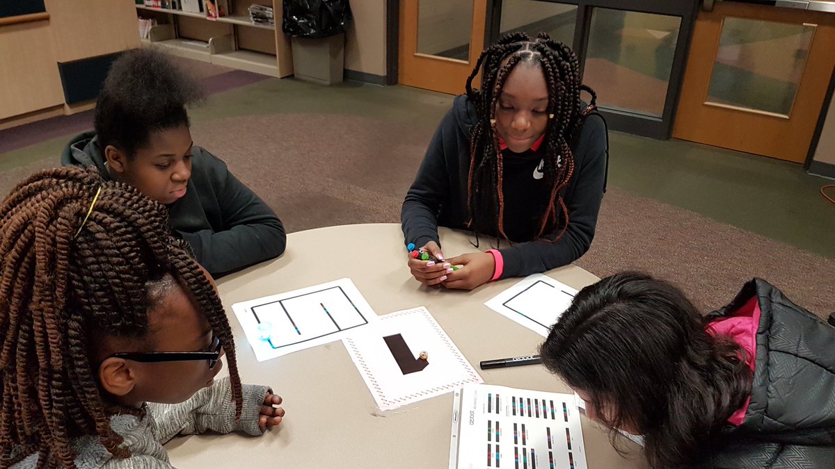 HeatherOverRead's tweet image. Today was a great day with 6th grade learning about #Ozobots!  #ALAMLE #MLEM19 #ALLibraries @emsstampede @TrishPeoples