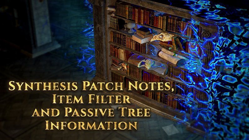 pathofexile's tweet photo. We've just published the full patch notes for Path of Exile: Synthesis! We've also compiled all of the Passive Tree and Item Filter information you'll need to be prepared for the Synthesis launch this weekend!

https://t.co/J7FSFADw1a https://t.co/WbpZ9fTZT5