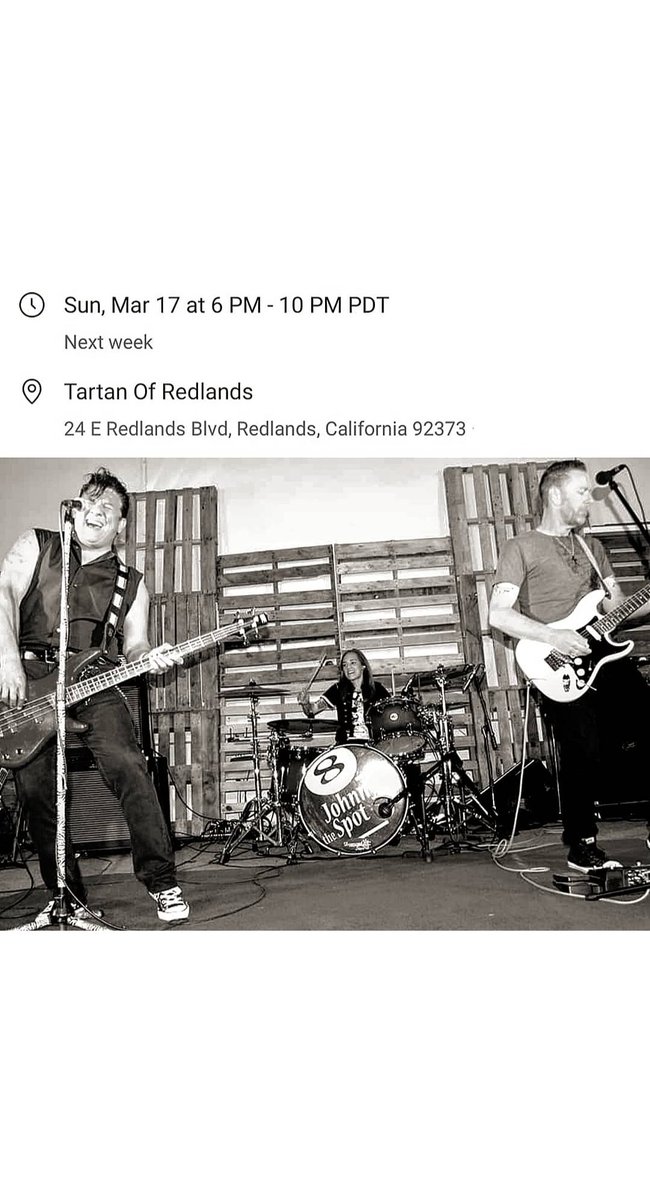 Hello Twitter, it's been way too long since my last post. I've got your St. Patrick's day plans right here!
#johnnyonthespotmusic #livemusic #liveentertainment #drums #bass #guitar #stpatricksday #stpatricksday2019