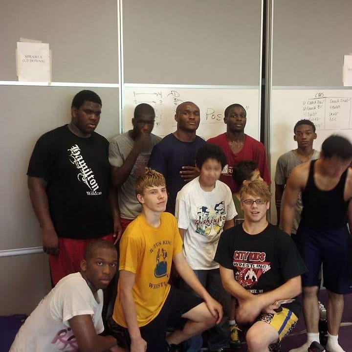 Montello135's tweet photo. TBT Marty Usman At City kids wrestling camp told me the secrets to the head up blast double.This is the picture after wrestling him live.#Gotblasted 😂 @USMAN84kg https://t.co/Oh2Hinr4MT