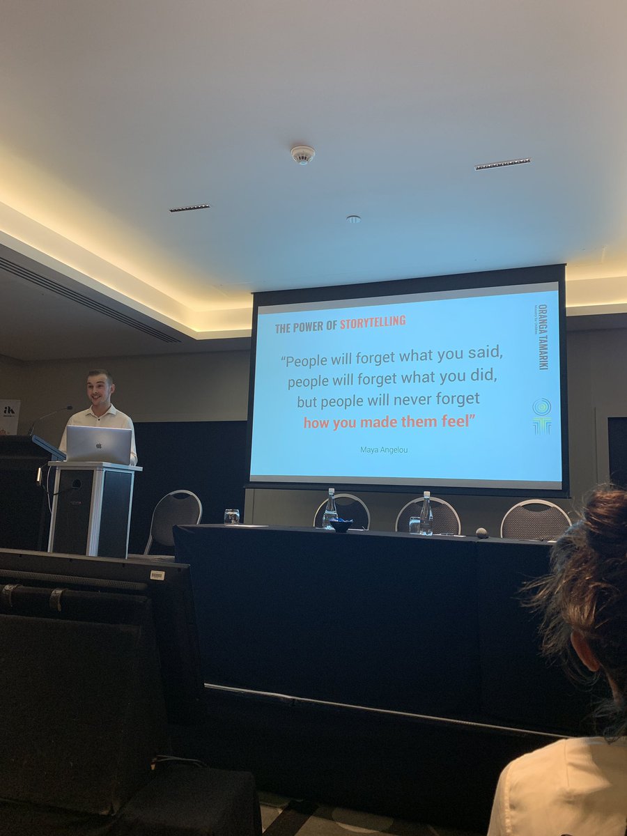 One of my absolute favourite quotes. <a href="/jaysonkingsbeer/">Jayson Kingsbeer</a> shares how #orangatamariki  is using social to help kids in need and share stories. #SM4GOVNZ