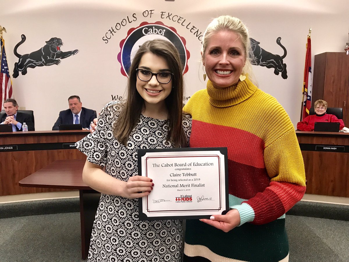 cabotsd's tweet photo. What a great school board meeting tonight! Thirty-one students were recognized, including our National Merit Finalist, All-State Choir, and All-State Band members. Congratulations students! @CabotHigh @CabotGT @CabotHSBand @maggieashburn https://t.co/xz3TQ5RWNd