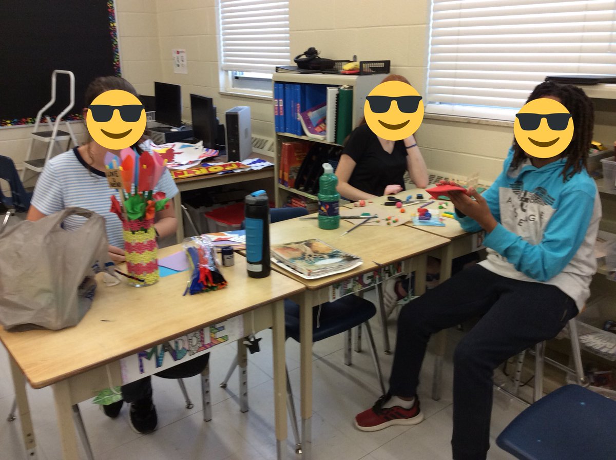 When the gr. 7/8 class takes the DIY challenge from the librarian!!  Love it! <a href="/EvelynHarrTVDSB/">Evelyn Harrison P.S.</a>