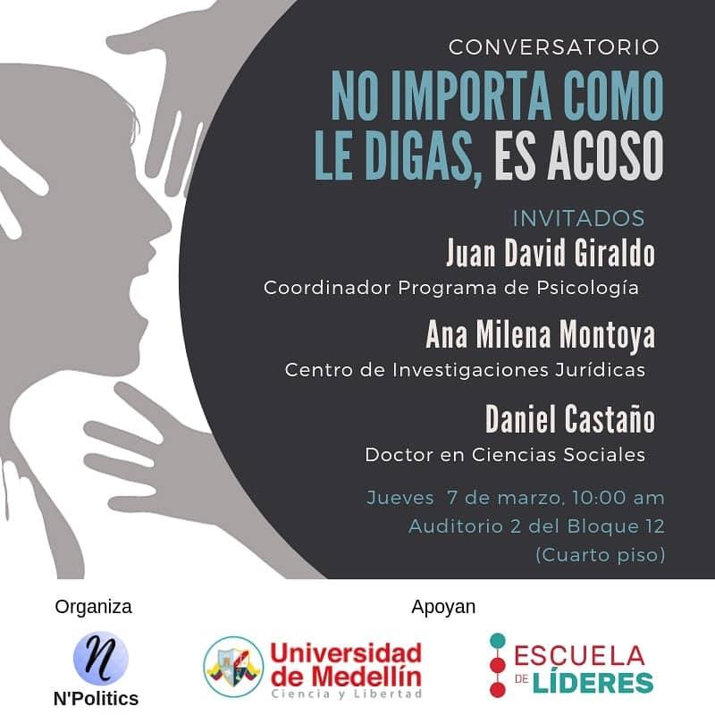 udemp's tweet photo. Es un conversatorio que aborda el tema para generar mayor consciencia. Tu puedes estar siendo víctima de acoso sin saberlo.

Anímate. Inscríbete y Participa.

https://t.co/RZCTRmp7vR https://t.co/2Ja0ECjalH