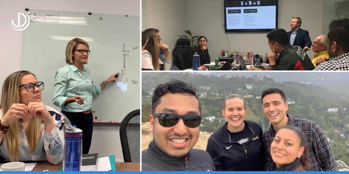 JourneywithJD's tweet photo. We recently kicked-off our inaugural Emerging Leaders Institute (ELI), an internal leadership development program. Thanks @Learn_Loft for leading the kick-off! 

We are striving to promote PROFESSIONAL DEVELOPMENT, one of our core values, to develop futures leaders #JourneywithJD https://t.co/YdsSsMWZg6