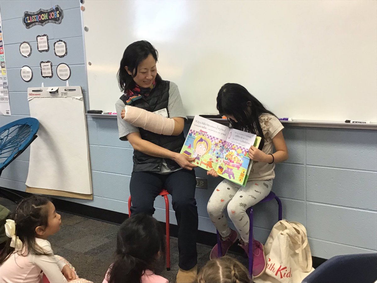 sgomberg15's tweet photo. Zoey’s mom surprised us as a mystery reader today! We love surprise readers! #inspire96 https://t.co/M48JceMCzi