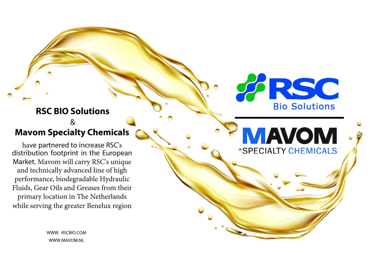 RSCBioSolutions's tweet image. We are proud to announce our new partnership with Mavom Specialty Chemicals to expand our reach in The Netherlands.