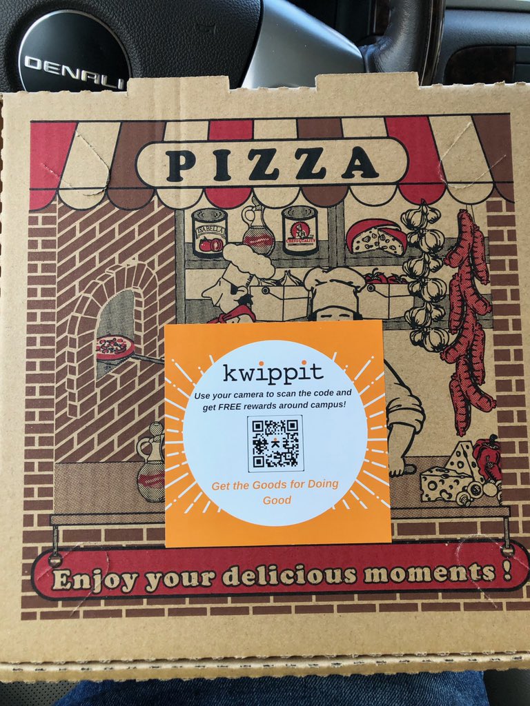 Kwippit's tweet photo. Shoutout to @1000DegreePizza for using our stickers on their boxes! We love working with our merchants, let us know any places you’d like to see on Kwippit! https://t.co/oubDo7YwoV