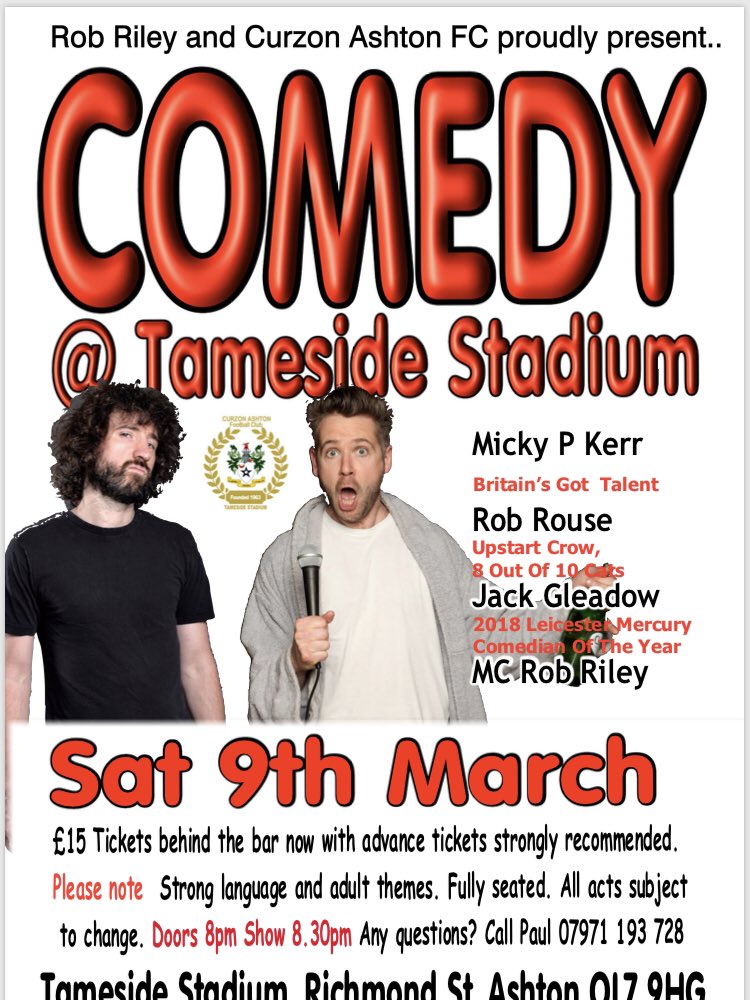 Still a few tickets left....come on Curzon family let’s suppport this...👍🏻