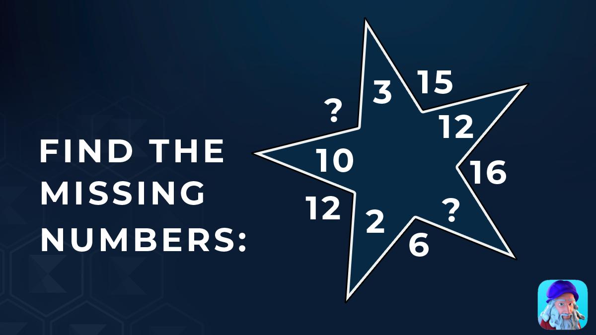 Who can be the first to answer this visual math puzzle and find both missing numbers? 

Ready, Set, Solve!

#triviaspar #brainteaser #puzzle