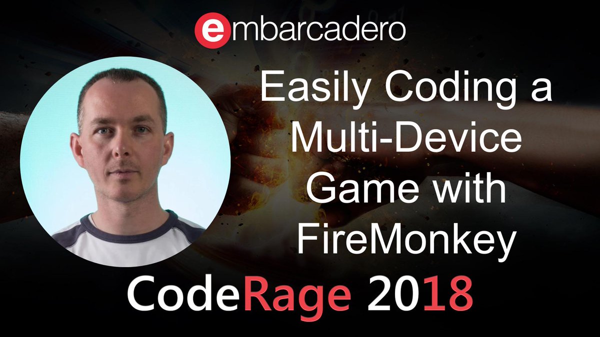 EmbarcaderoTech's tweet photo. #CodeRage2018 replay: Learn how to easily code a multi-device game with FireMonkey with no coding experience:
https://t.co/2mTNM0bFDI https://t.co/eYUhD8VoKN