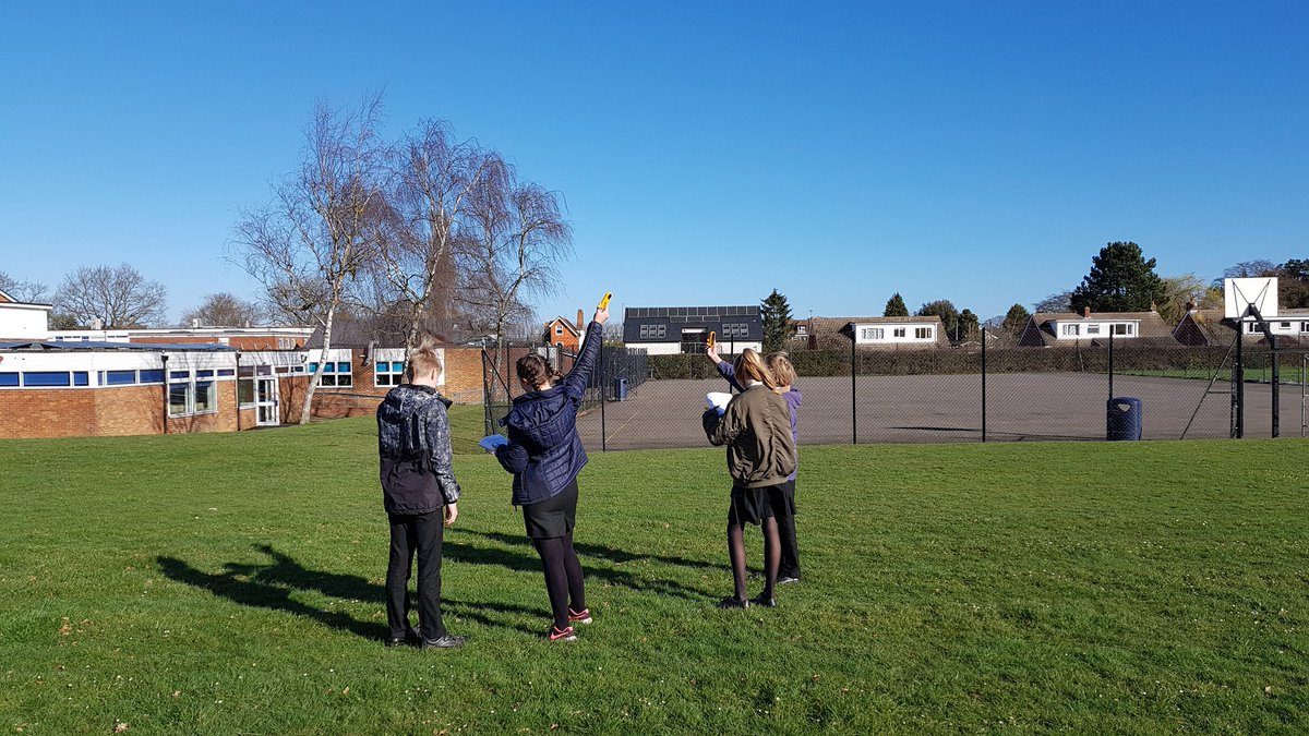 MrsBrockwell's tweet photo. Great to see Year 8 today using our new equipment to investigate microclimates around the school site #geographyteacher #anemometers @Head4094 https://t.co/wdAGqAbGID