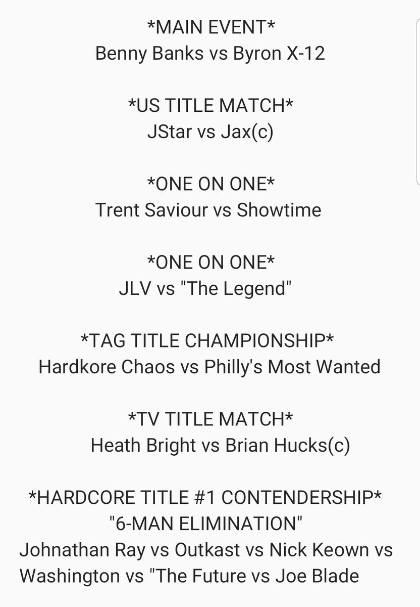 UWA_Universe's tweet photo. UWA LIVE tonight at 7pm est!! https://t.co/HzvOCfCzGK
#UWA #UltimateWrestlingAlliance #UWAlive #WWE2K19 @DANIELakaDEE @TheForeignGent @TheRealByronX12 @thestarbreaker @TrentSaviour @Showtime417 @HeathBright_UWA @AidenDavis215 @DURAGJONES1 @hucksbackrow @THEjoeBLADE https://t.co/aDnKNEcAMS