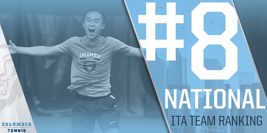 CULionsMTEN's tweet photo. Movin' on up! ⬆️⬆️⬆️

Lions earn their highest ranking of the season this week at No. 8 in the @ITA_Tennis poll! 

#RoarLionRoar 🦁🎾 https://t.co/m1vTMNr55o