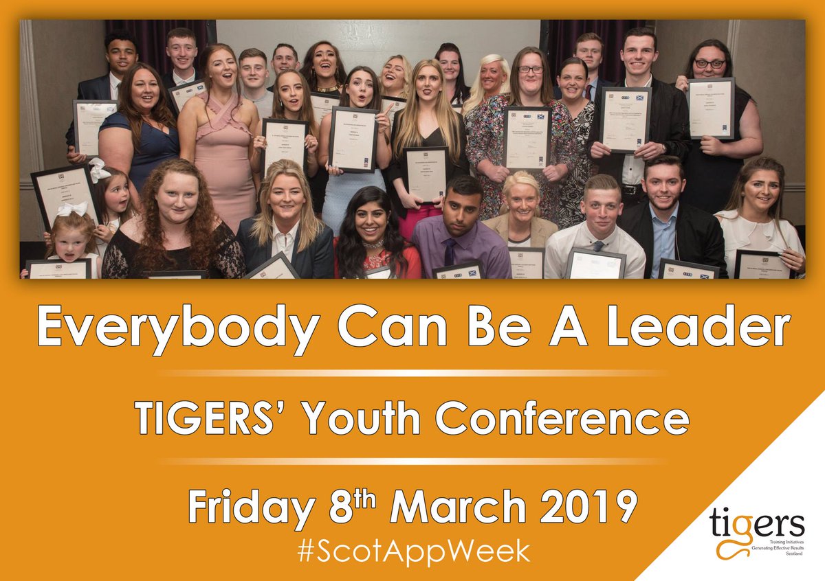 TIGERS_UK's tweet photo. As we prepare 2 welcome our #ModernApprentices &amp; #Employer partners 2 our first #YouthConference we r delighted to share our programme for the day! Our speakers will share insights on choosing #courage ovr #comfort challenging the status quo &amp; developing their infinite potential https://t.co/01ZIxazvUb