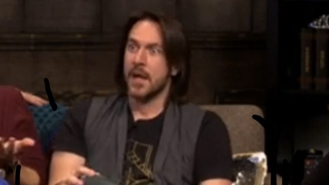 RolliePolley's tweet photo. The moment @matthewmercer realized the true depths that his story telling will be shown to all of us #Critters through animation. That flash back potential is mind blowing. @CriticalRole @samriegel @WillingBlam @LauraBaileyVO @Marisha_Ray @TheVulcanSalute @executivegoth #Congrats https://t.co/TwXSHuiVl9