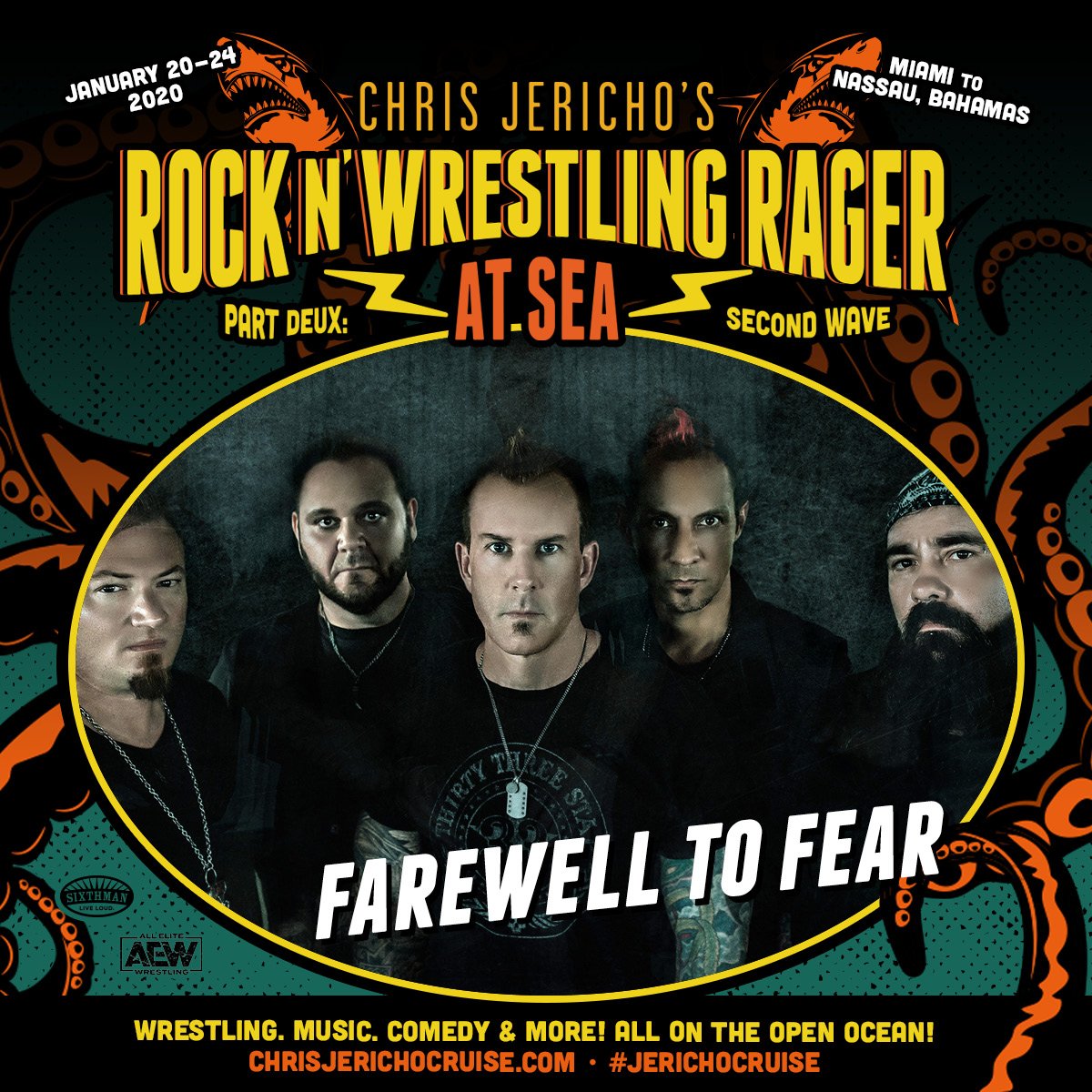 Music by <a href="/FOZZYROCK/">FOZZY</a> and <a href="/farewell2fear/">Farewell to Fear</a> #jerichocruise