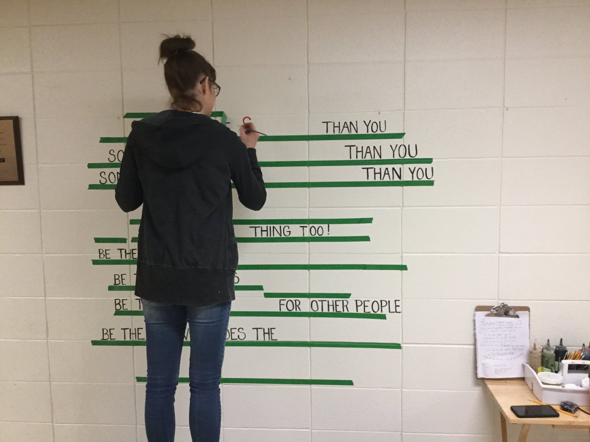 namwrdsb's tweet photo. Thank you to @lucypearlle for the amazing piece of art you created for our school !!  The students are inspired by your message.  Your generosity is greatly appreciated!! @wrdsb @NAMCouncil https://t.co/1EeUZZSiFM