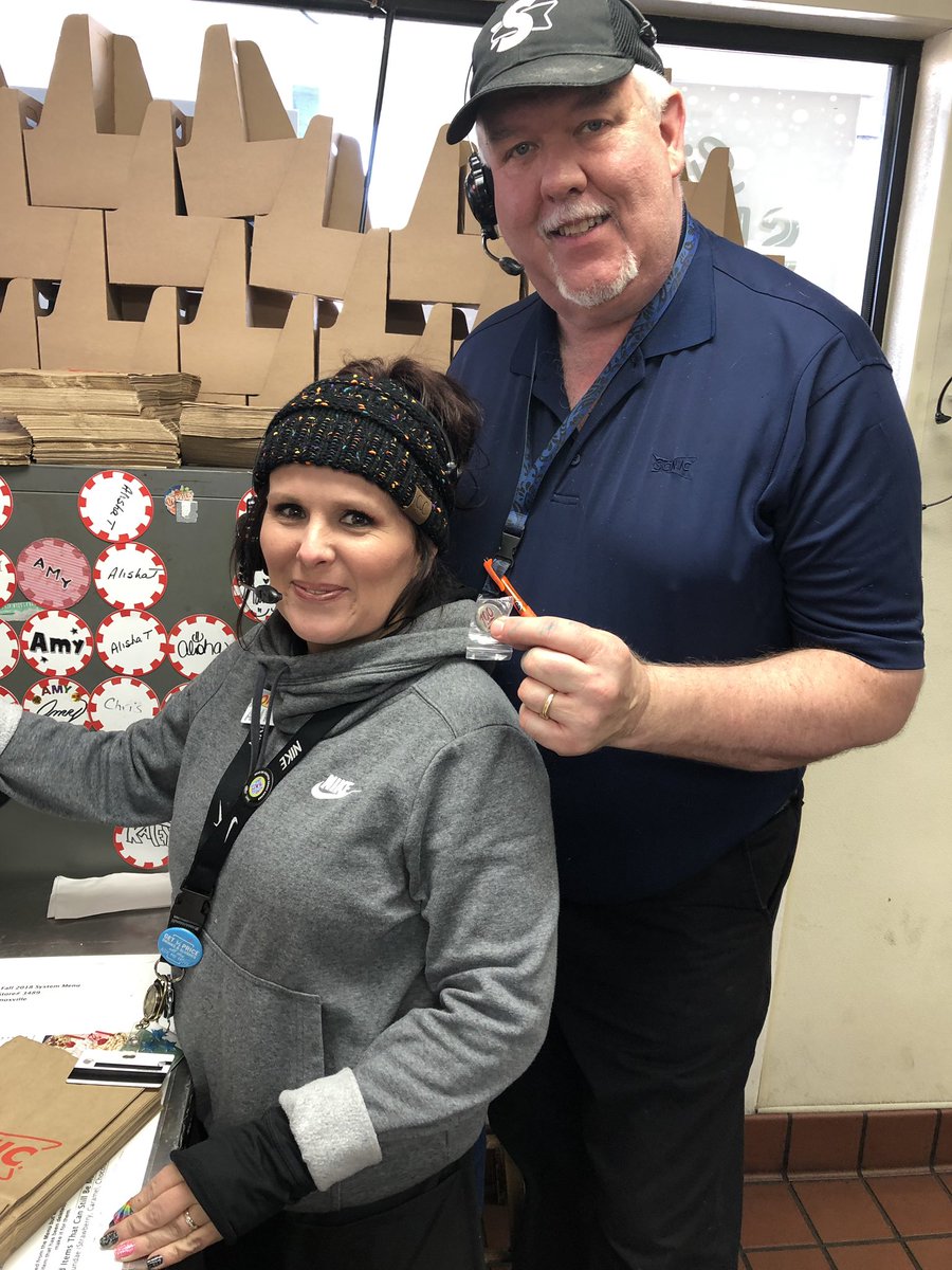 JimJmcneil's tweet photo. Congrats to Randy and his team at Kingston for hitting 103% on his first Mystery Shop in March! 100% Pins and Hospitality Pins delivered today! #SRITNSTORM https://t.co/ayjUZjBuQV