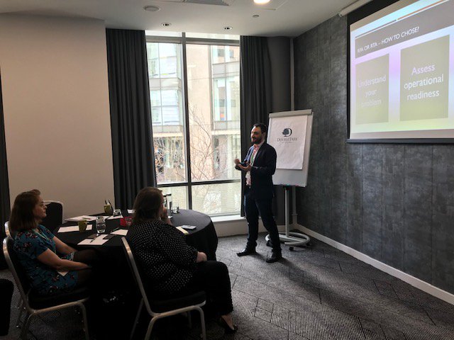 Forefront_Team's tweet photo. Today in Manchester, the Forefront community heard first-hand how Nigel Wright, Architect &amp; Network Services Manager at @centricaplc is achieving greater efficiency, agent engagement and #CX with #ContactCentreRPA. #Forefront2019 https://t.co/qZxjGqzDBV