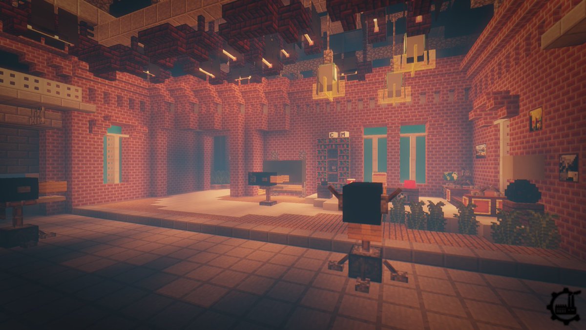 CManufactory's tweet photo. One of our two #studios for #tv shows. #Media is next to #architecture one of the branches of #cm. #minecraft #creative #buildteam #builder #build #construction #mc #blocks #camera https://t.co/4zfQmQtuH9