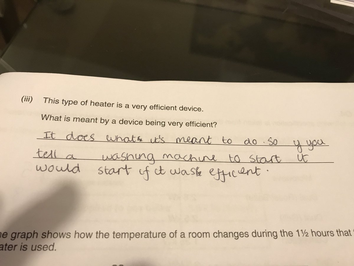 AngleseyRunner's tweet photo. Does this pupil have a defiant washing machine? #examproblems #physicsgcse #aqaphysics https://t.co/pGEZwGYIkF