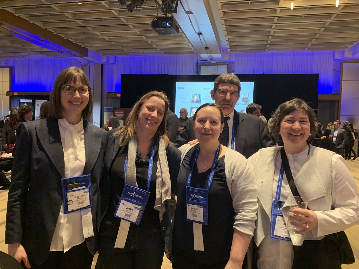 jackie_scales's tweet photo. Some of the TECK folks celebrating Women in Mining #diversityinmining #inclusion #PDAC2019 @TeckResources @wim_canada @womenwhorockWWR https://t.co/OiKObMnp9C