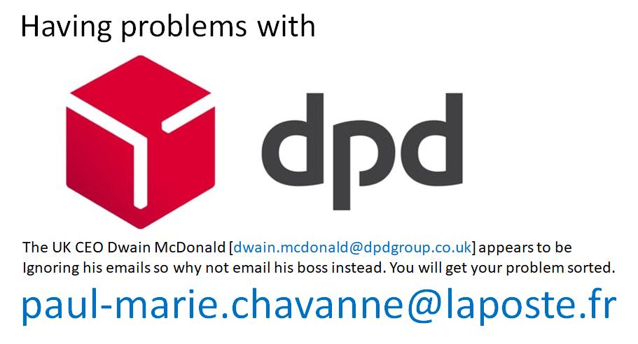 DPD UK (daily parcel disappointment) tweet media