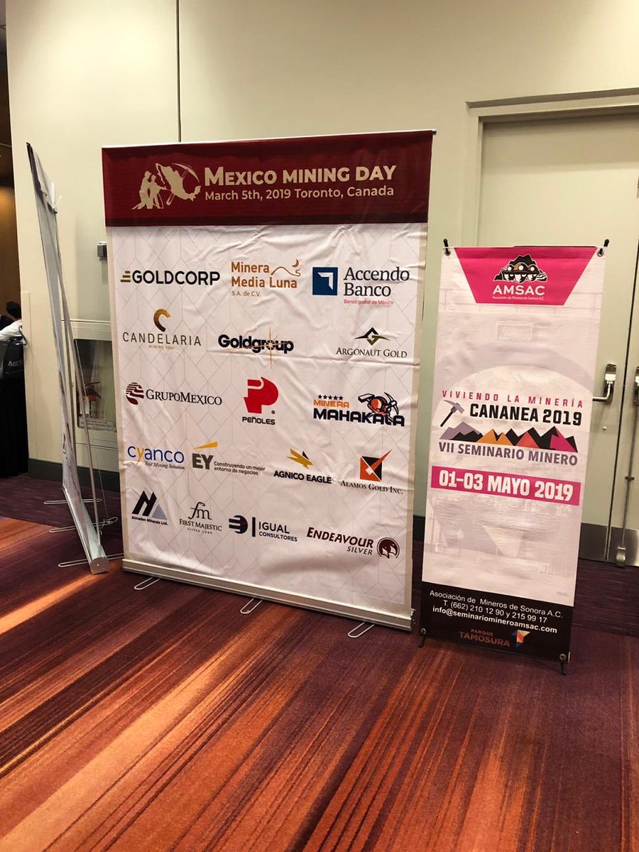 AMSACSONORA's tweet image. Promoción del VII Seminario Minero AMSAC en el evento Mexico Mining Day en #PDAC2019 

#PDAC2019 #MiningDay #Sonora #AMSAC