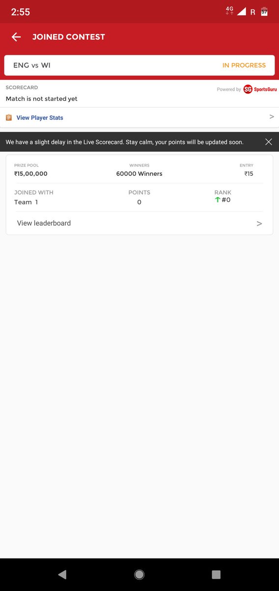 VjVip1992's tweet photo. #Dream11 You earn in crores per day from at least can't you maintain a proper server with no issues popping up. Almost first innings is going to over still the issue is existing #DeleteDream11 https://t.co/cNlyzDKWpE
