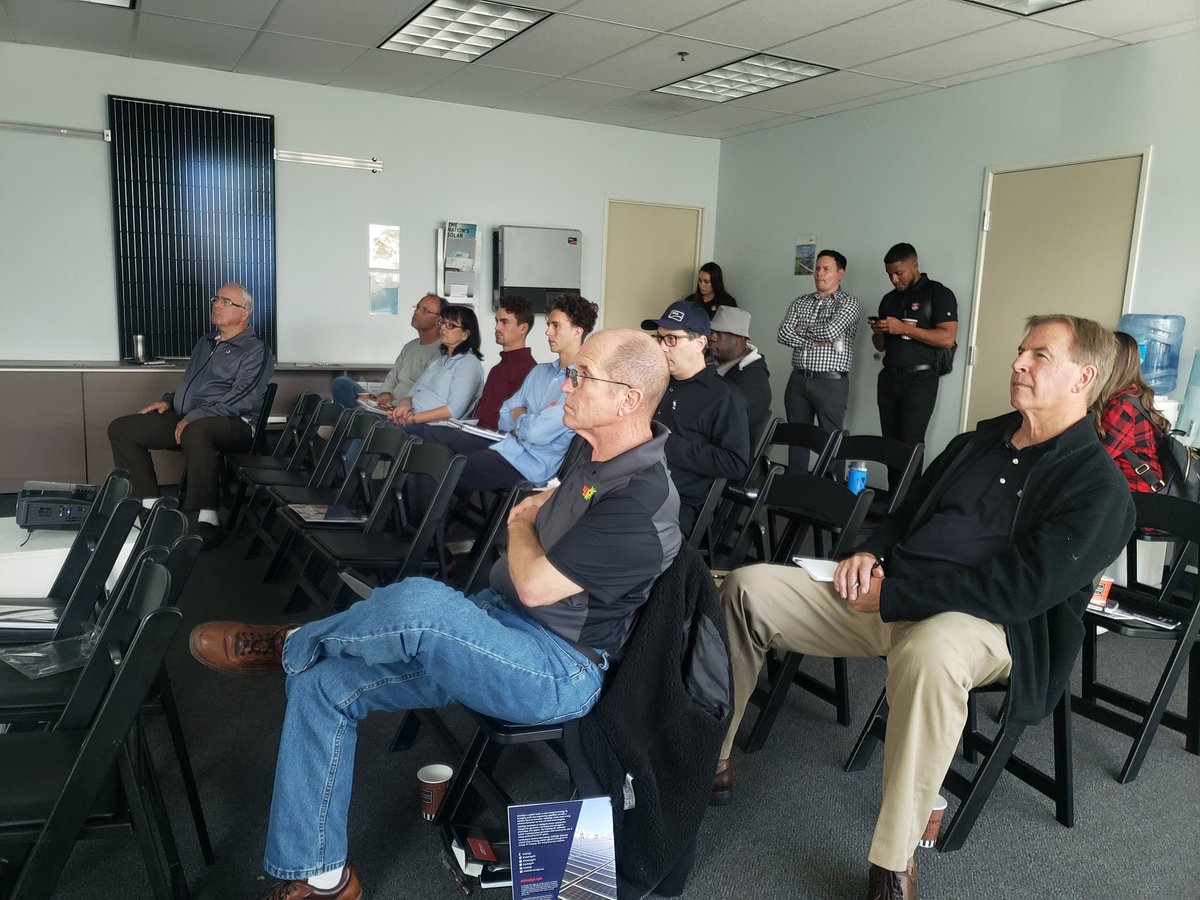 KrannichSolarUS's tweet photo. Thank you to everyone who came to our training with @solaredgepv and @everestsolar! ☀️ Always a pleasure to see you all. ☀️
•
•
#solar #solarpv #solarenergy #solarenergysystem #pv #solartraining #nabcep #nabceptraining #everestsolarsystems #solaredge #solaredgepv #everestsolar https://t.co/9Y6paI8DtM