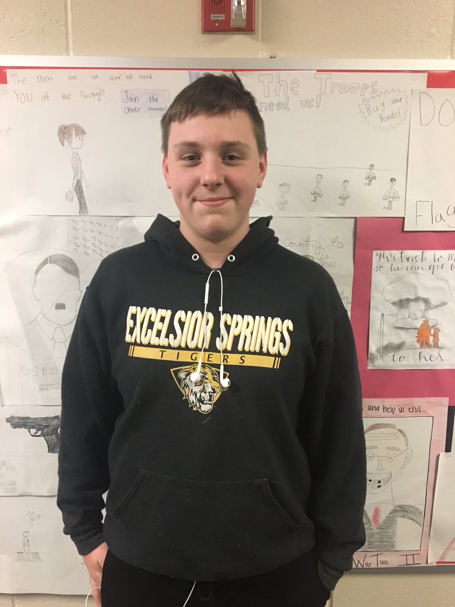 EsmsGargoyles's tweet photo. This week #CarsonPolley has been chosen to be our Good Noodle! #TeamGargoyles #ESMSBestTeamEver #ESMSBestYearEver #StudentoftheWeek https://t.co/Ht283bpjF1