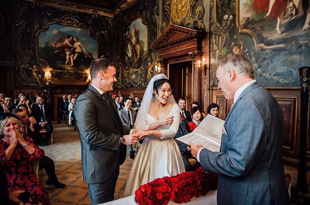 SideyClarkPhoto's tweet photo. Sometimes a wee dose of giggles happen at just the right time. 
There are so many awesome venues to get married in, I’m not sure sure Sam &amp; Jiha could have find a more gorgeously epic ceremony room to say their I Do’s in than this one Right? 
#Love https://t.co/b1nJcSKQPi https://t.co/20s94hCTHv