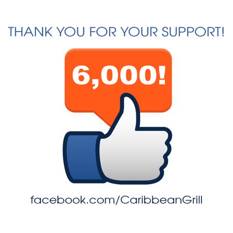 Caribbean_Grill's tweet photo. We’ve reached (and passed 🤯) 6,000 Likes 👍🏾👍🏾👍🏾 on Facebook! 🥳 Thank you to everyone who likes, comments, shares, and supports Caribbean Grill! 🤗
•
#chamabana #champaignurbana #urbanachampaign #uiuc #illini #eatcu https://t.co/gPIWUc4bBv