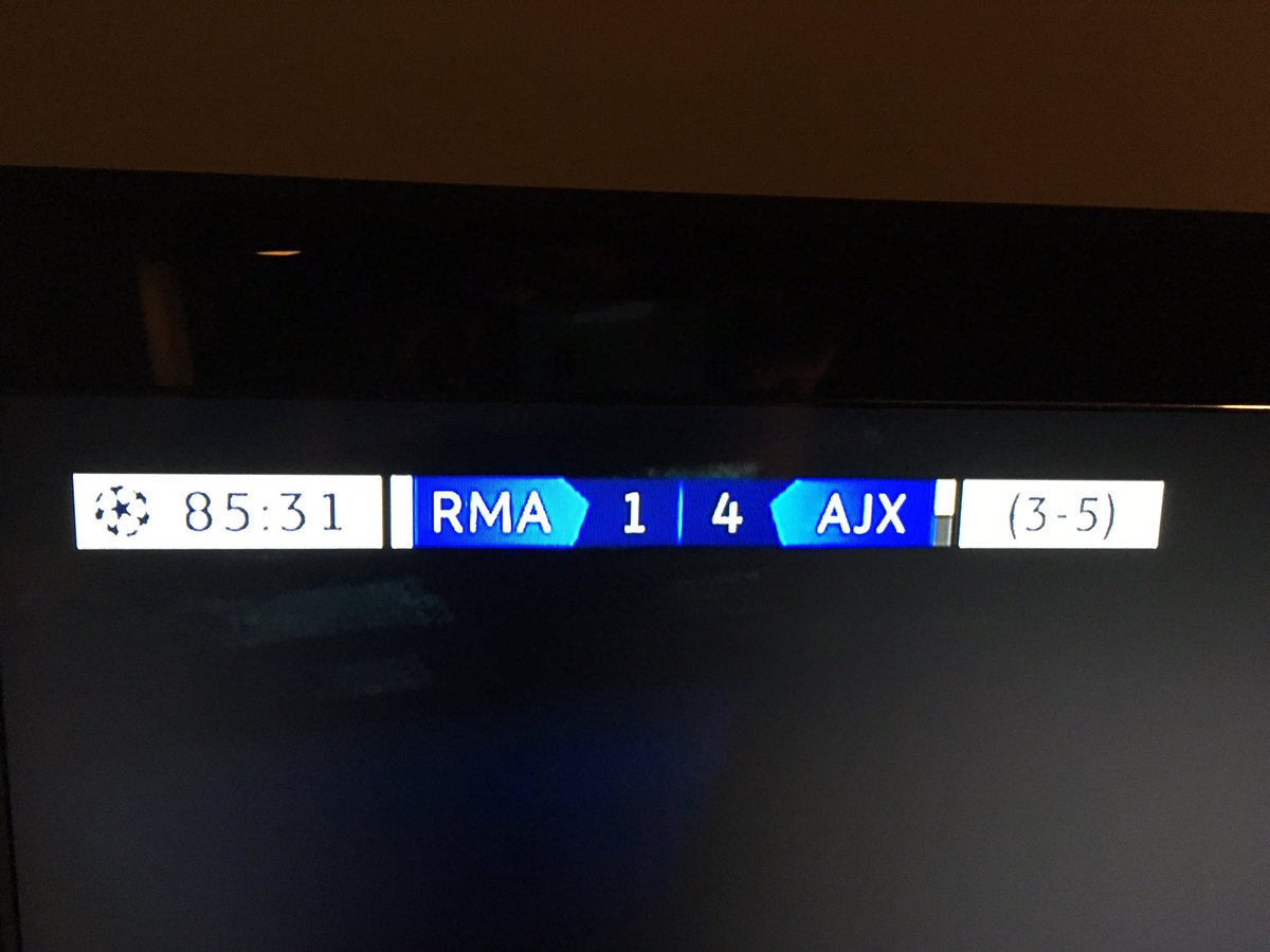 Als je dan eens een wedstrijd kijkt dan was de keuze vanavond fantastisch! #RMAAJA