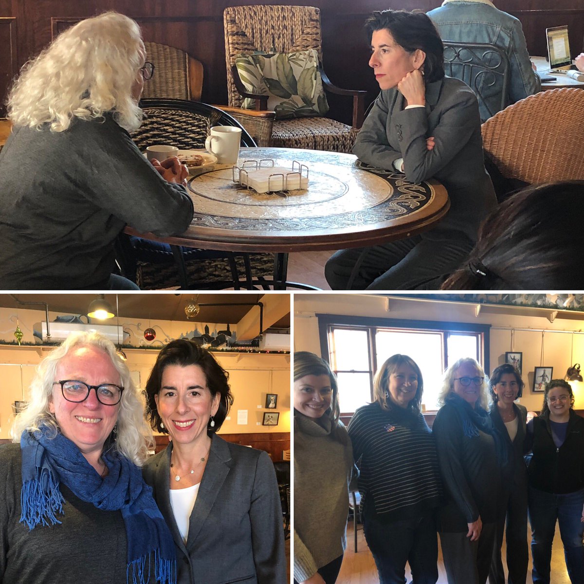 Taking a break from the polls to warm up, grab a coffee with @GovRaimondo, and share our vision for Bristol & Warren. #speakmanforrep