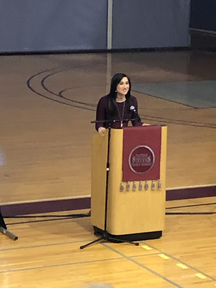 #EtownAreaMS Field trip to Thaddeus Stevens College of Technology for a women’s STEM day. Christine Ferreira was the MC!