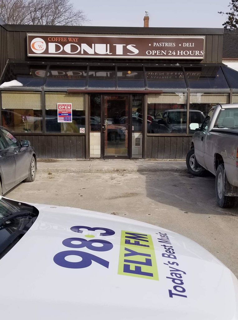 CFLYFM983's tweet photo. Reid and Ben: Coffee Way Donuts will be making "Purple Sweet Things" every Tuesday in March for Epilepsy Awareness. Thanks to Colin from @EpilepsyResourc for introducing 'em to us! 👍 #ygk https://t.co/JZ6lVTJGN8