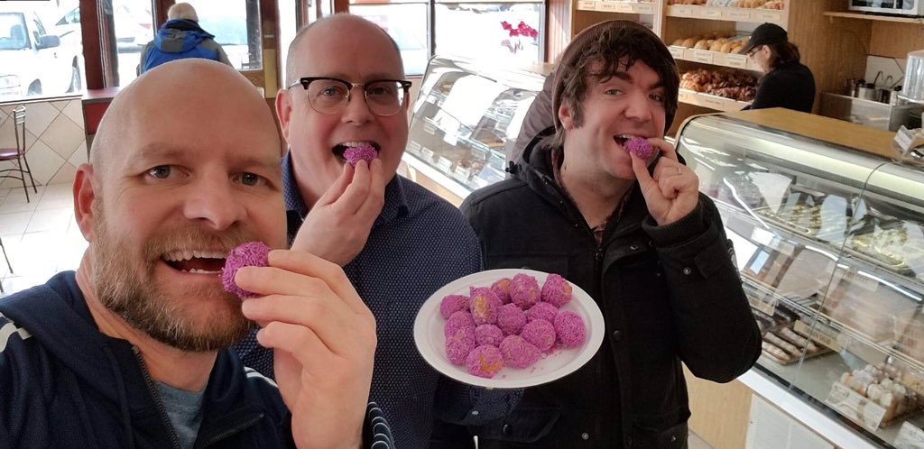 CFLYFM983's tweet photo. Reid and Ben: Coffee Way Donuts will be making "Purple Sweet Things" every Tuesday in March for Epilepsy Awareness. Thanks to Colin from @EpilepsyResourc for introducing 'em to us! 👍 #ygk https://t.co/JZ6lVTJGN8