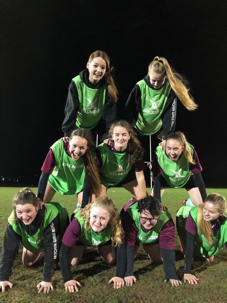 Battle of the pyramids! Who won? #girlsrugby #hitchinhedgehogs #rugbygirls #hitchinrugby <a href="/MNP_Engineers/">Mason Navarro Pledge</a>