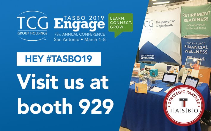 TrustedCapGroup's tweet photo. We're excited to be in San Antonio for #TASBO19! We look forward to meeting y'all! Come find us at booth 929 to show you how we can help lead your staff to financial wellness! @tasbo https://t.co/s4lyTo1Hk5