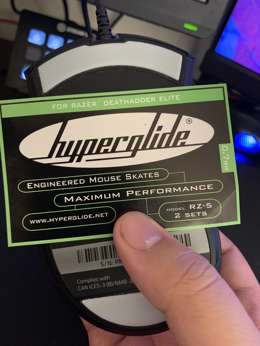 whoawhoajoejoe's tweet photo. This is the secret guys. Get rid of your stock mouse skates and get aftermarket #hyperglides https://t.co/aD7XR9nzoS