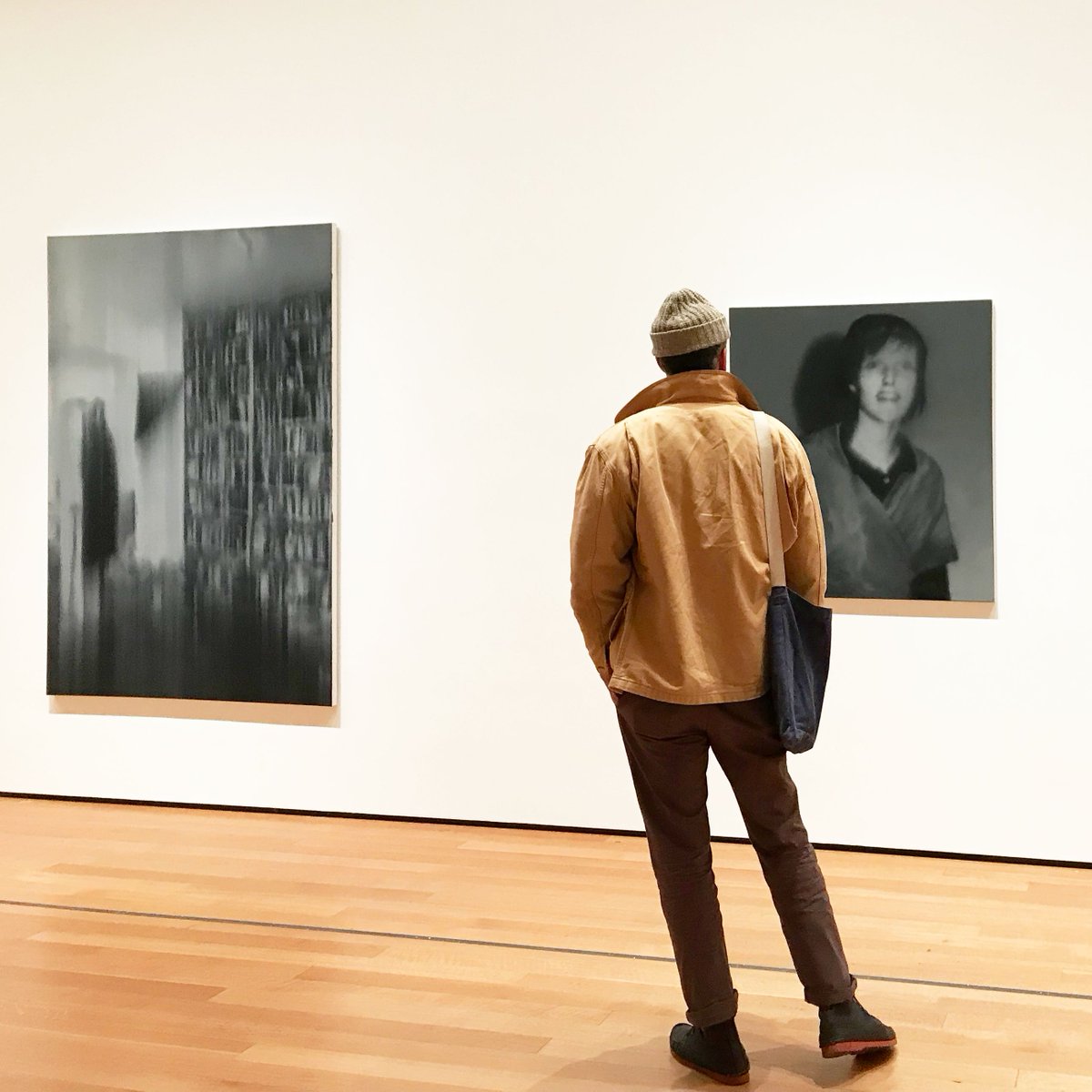 MuseumModernArt's tweet photo. Gerhard Richter’s "October 18, 1977” is now on view in #TheLongRunMoMA. Learn more about this mysterious cycle of paintings, its power, and its significance in contemplating the dangers of ideology: https://t.co/IJGMwI9x7A https://t.co/UZ2ibjIIFm