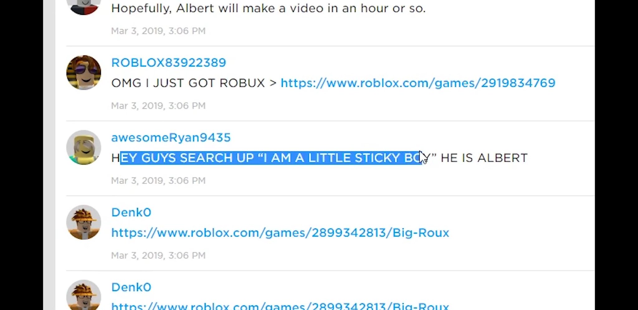 Denk0 On Twitter Dude You Had To Click On Big Roux - big roux roblox