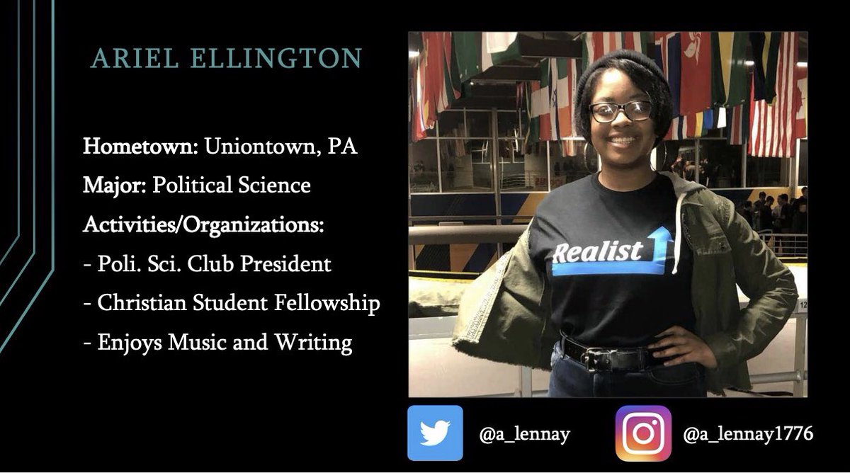 realWVU's tweet photo. Vote Ariel Ellington (@a_lennay) for Senator! ππ€ #VoteREALIST https://t.co/8RT60cOk8z