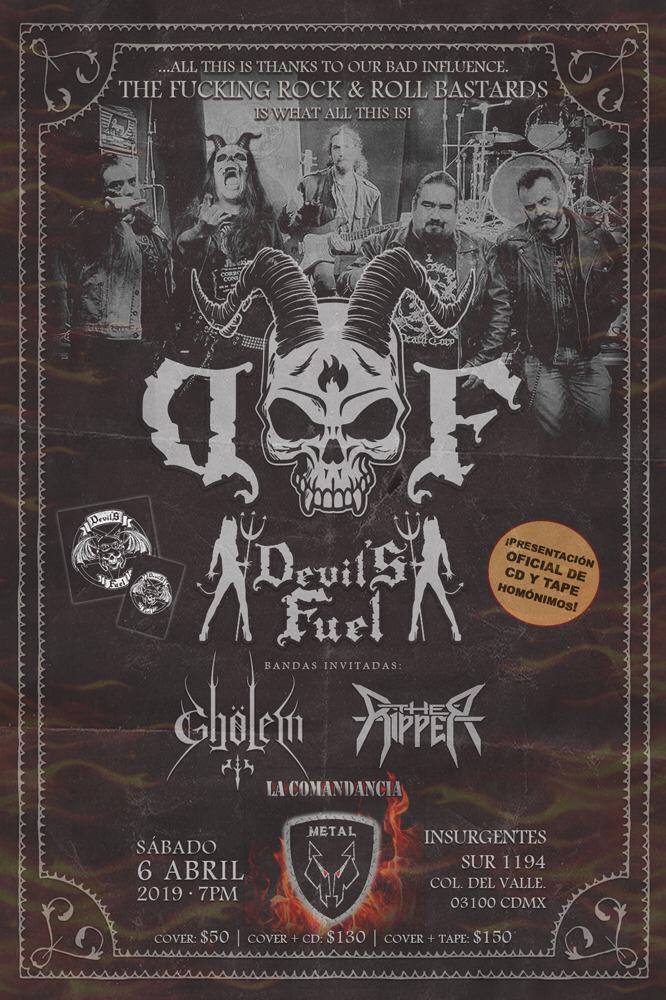 6 de abril acompañando a Devil's Fuel.