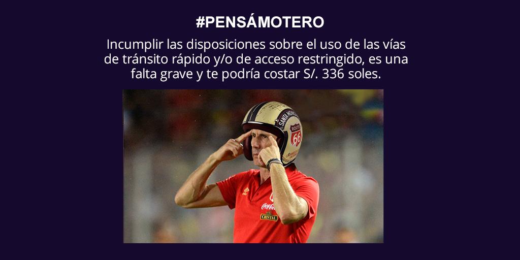 SomosMoto's tweet photo. Tal vez vas a ahorrar tiempo, pero te va a costar una sanción que es mejor evitar. Así que ya sabes ¡nada de vías expresas #SomosMoto #PensáMotero #Moteros #Lima #Peru #Trafico #motociclismo https://t.co/sXAX2DyVW6