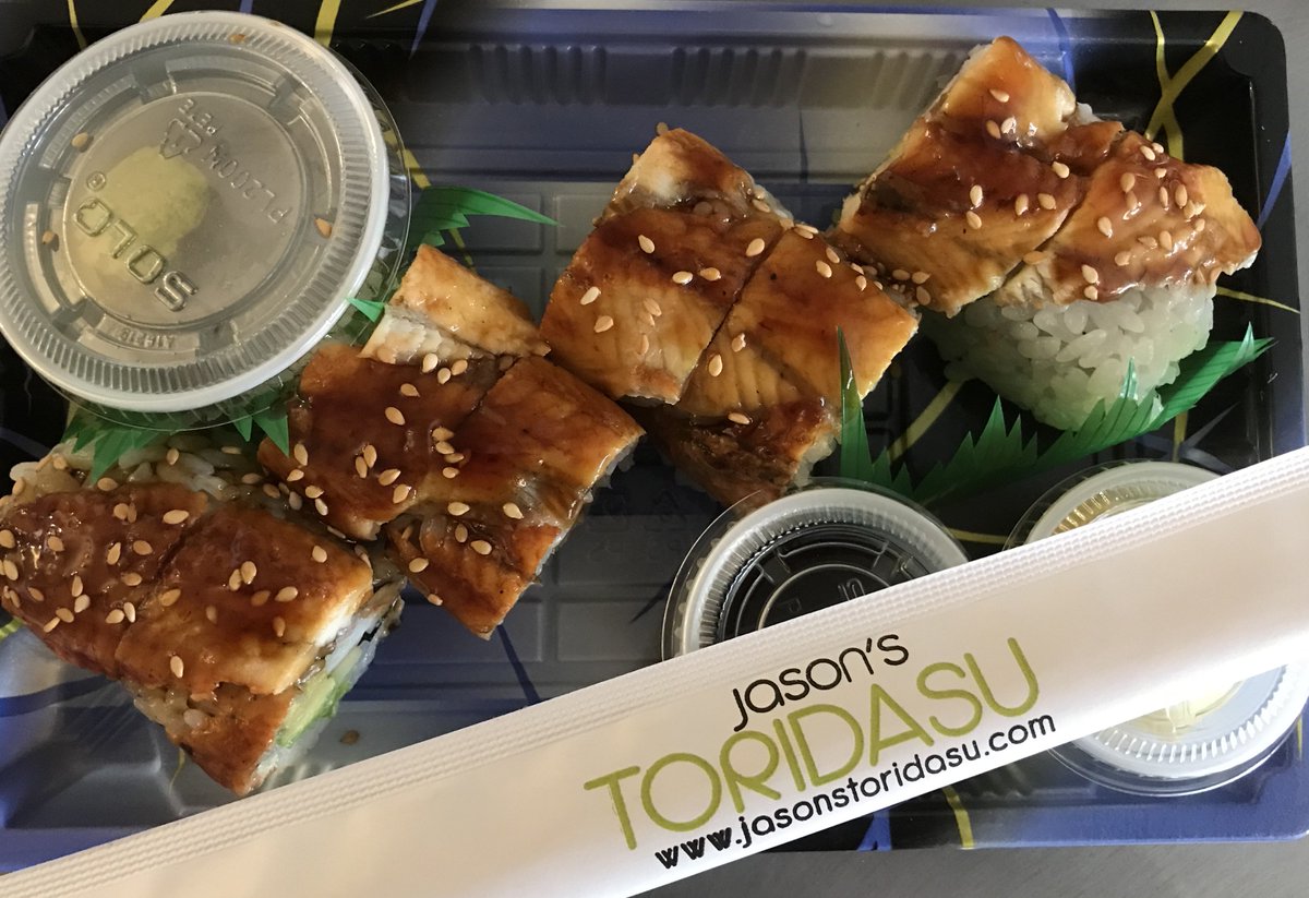 ToridasuArdmore's tweet photo. Black Dragon Roll  #freshnessmadeeveryday #jasonstoridasu #sushi #sushiroll #ardmorepa #alwaysfresh #hungry #sushilovers #foodporn #hungry #japaneserestaurant #restaurant #greatfood #yummy https://t.co/VpHa3hC3U4