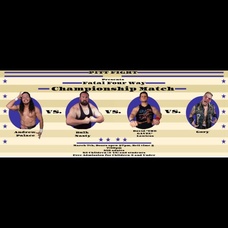 This thursday I take on 3 other men at the @PittGreensburg campus for @PittFight2019. I guess these guys couldnt get into the main campus of @PittTweet, unlike yours truly. #PittAlum #UniversityOfPittsburgh #PittFight #BulkChairty #BenefitNasty #BigManBusiness #BulksGym